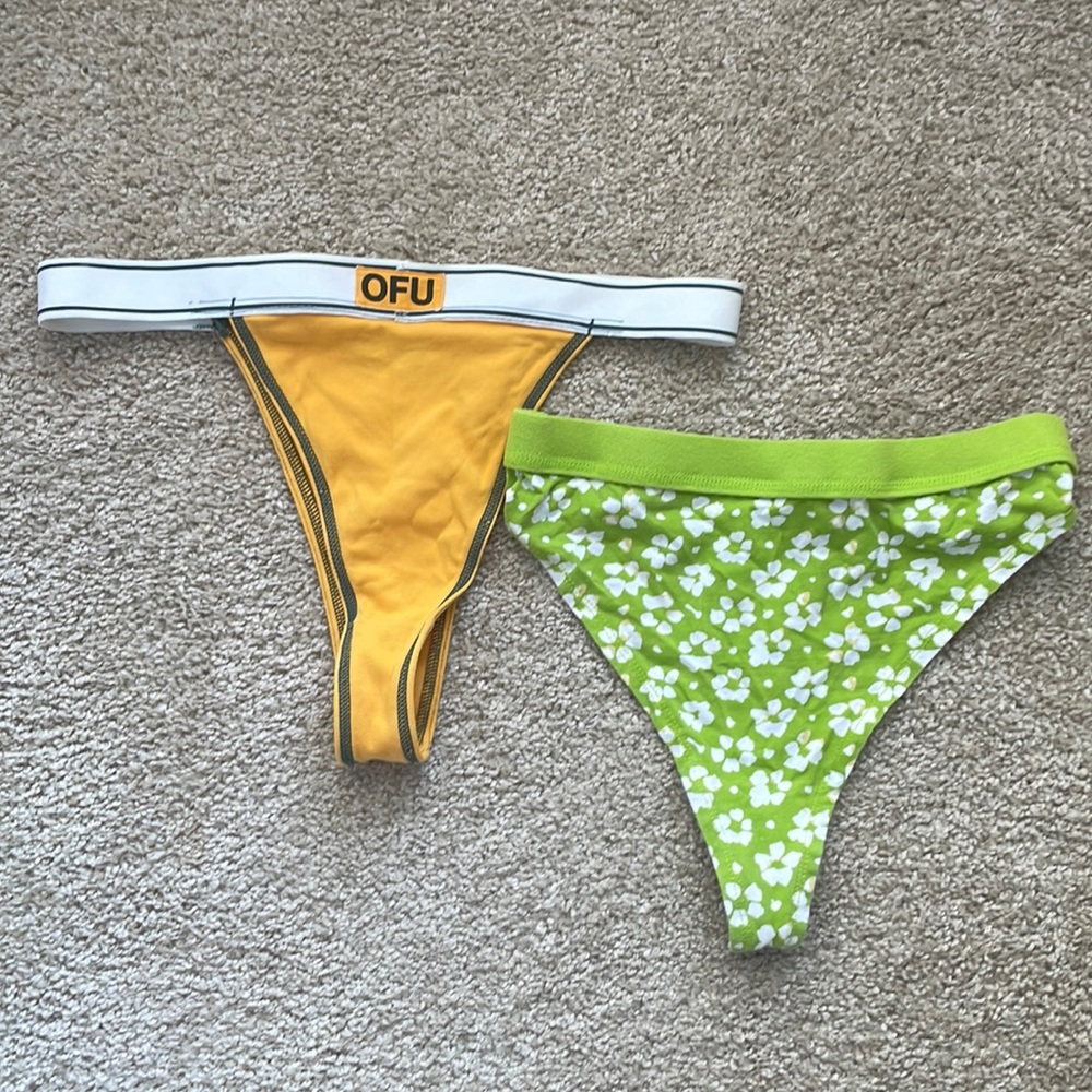 Set of Urban Outfitters high waist high cut thongs NWOT never worn size M